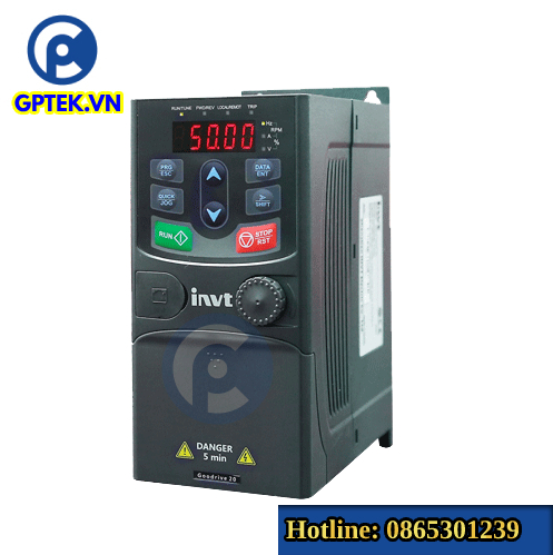 Biến tần INVT 2.2kW 1 Pha 220V – GD20-2R2G-S2